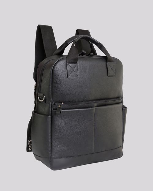 Mochila 3 em 1 de Couro com Bolsos | Rome