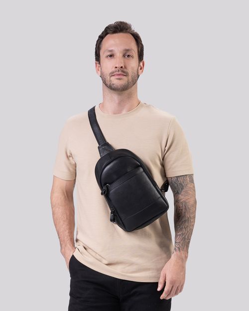 Mochila Transversal de Couro | Rome