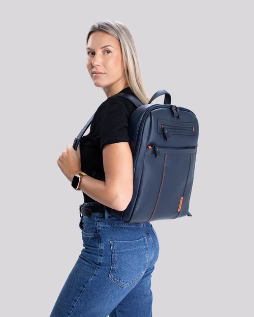 Mochila de Couro para Notebook Slim | Paris